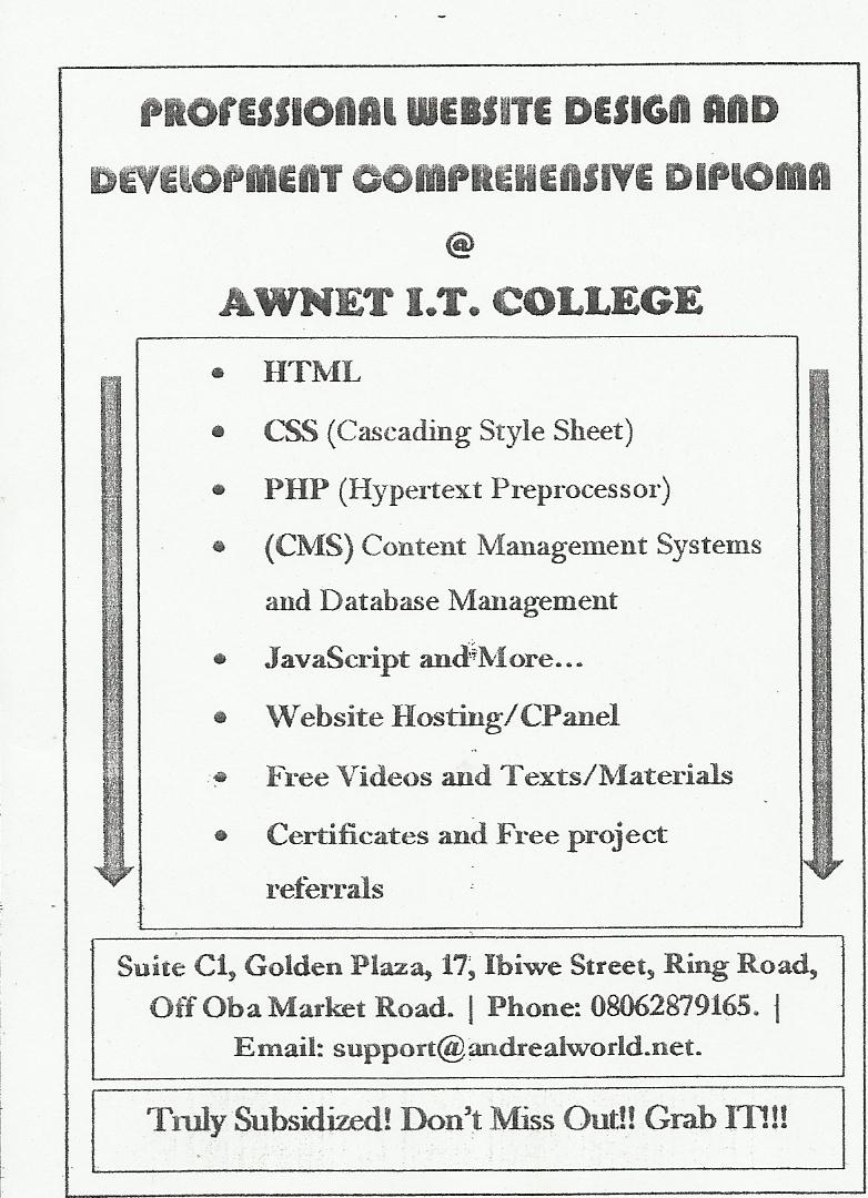 AWNET’s Skill Subsidy For The Youths